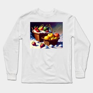 Fruit Bucket Between Snow Long Sleeve T-Shirt